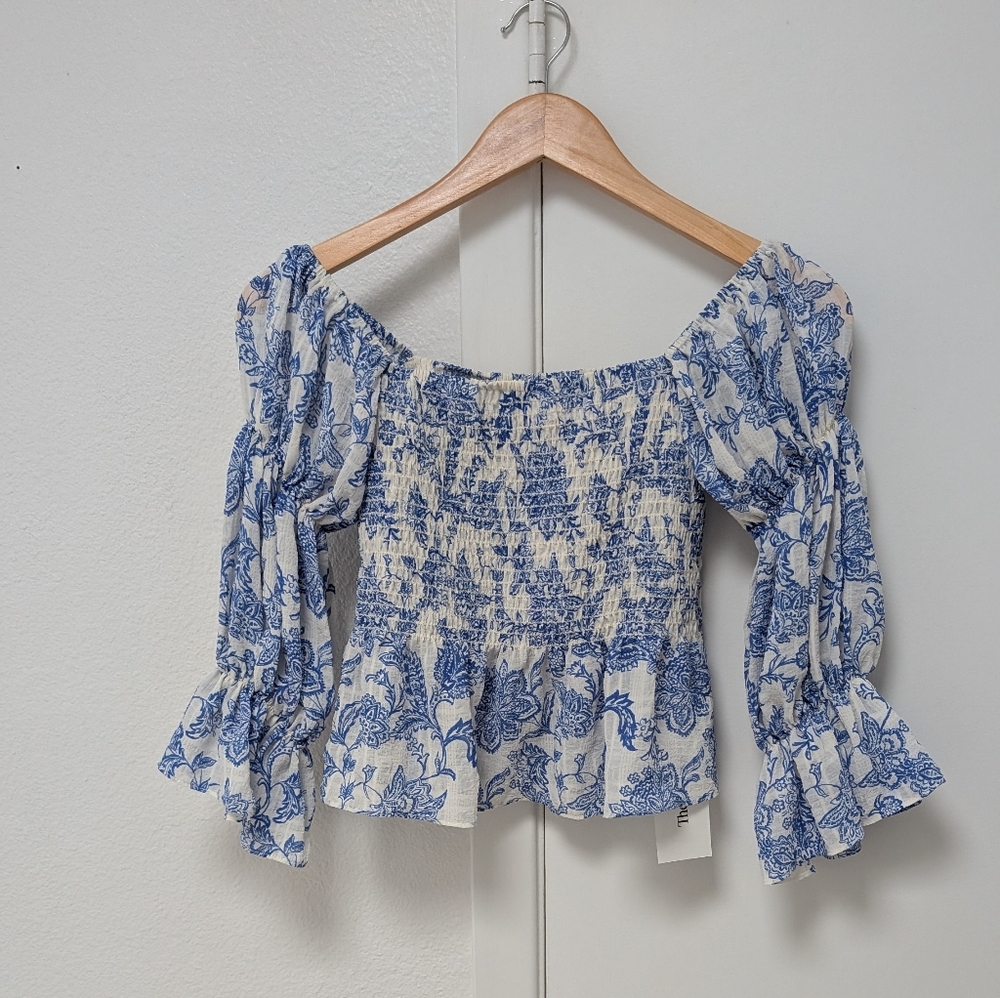 Misa Los Angeles Square Neck Crop Top